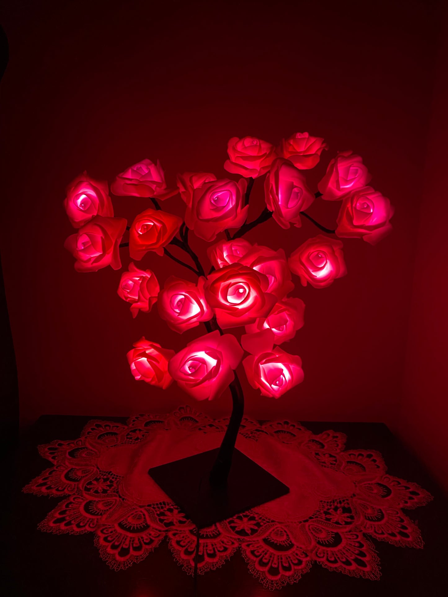 Lampe LED arbre en fleurs de cerisier