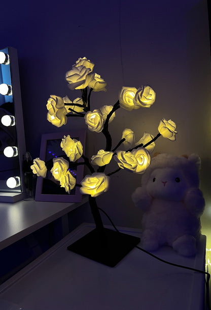 Lampe LED arbre en fleurs — modèle Vanilla Rose