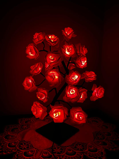 Lampe LED Arbre de Roses Romantique