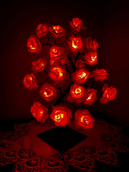 Lampe LED Arbre de Roses Romantique